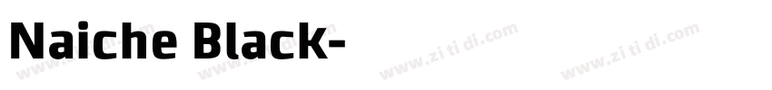 Naiche Black字体转换